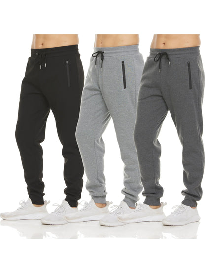 Unisex Essential Everyday Joggers with Zip Pockets