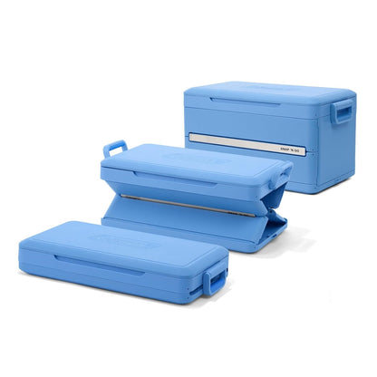 Portable foldable cooler