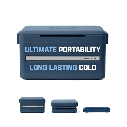 Portable foldable cooler