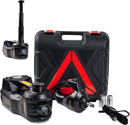 Electric Car Jack Kit 5T Hydraulic Impact Wrench Tire Inflator Pump