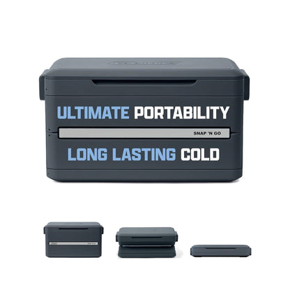 Portable foldable cooler