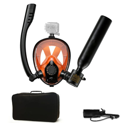 Mini Scuba Tank with Full Face Mask
