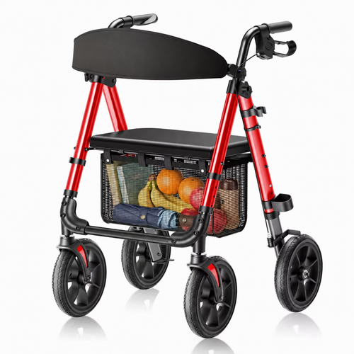 Foldable Rollator Walker with Seat | Lightweight for Seniors- 🔥🔥LIMITED-TIME 50% OFF🔥🔥