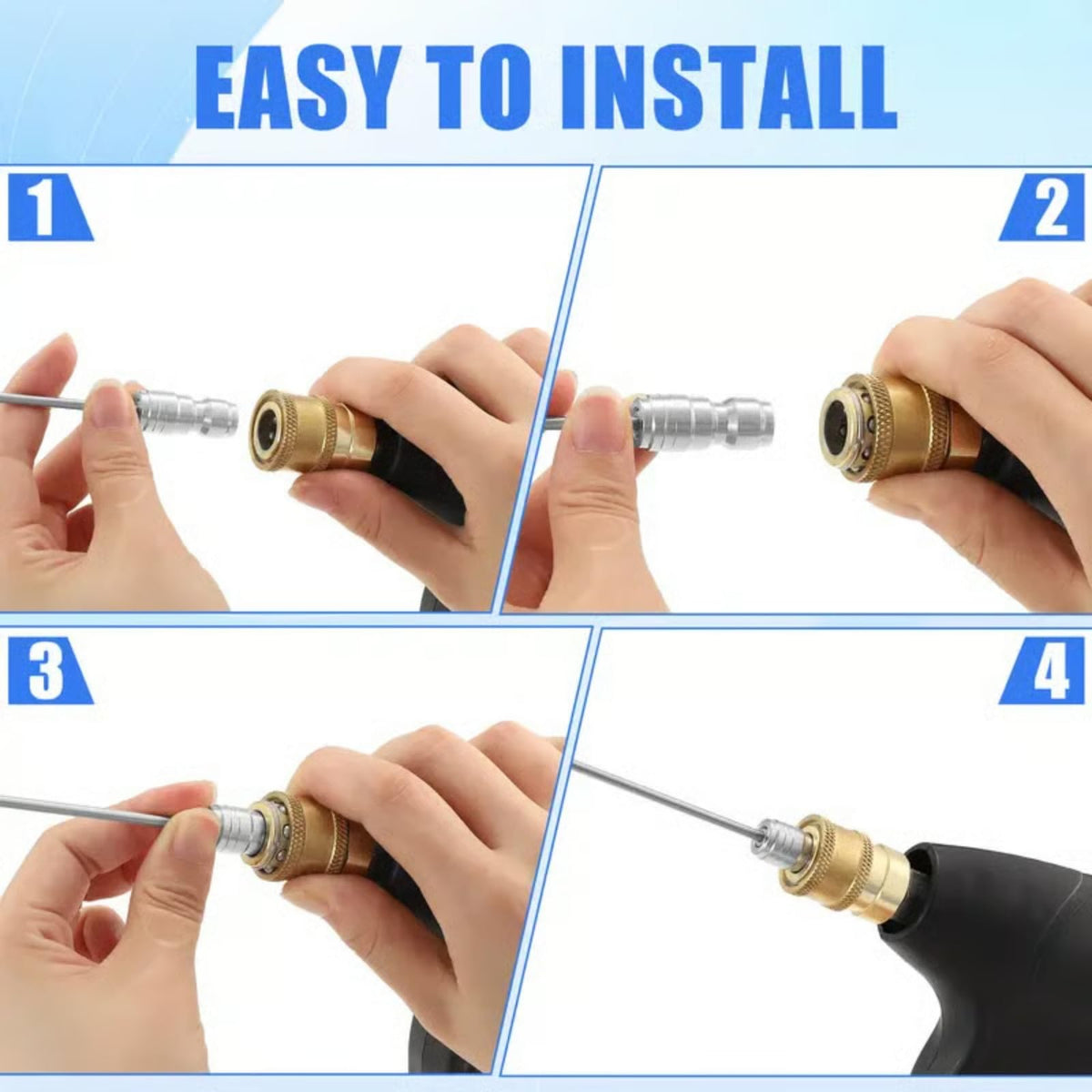 Heavy Duty High Pressure Washer Spray Nozzle Kit