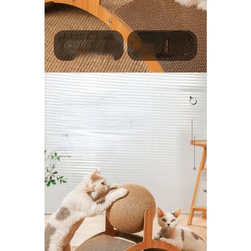 Ferris Wheel Style Cat Teaser Toy Set