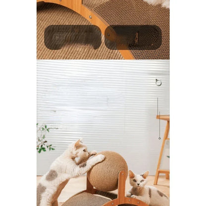 Ferris Wheel Style Cat Teaser Toy Set
